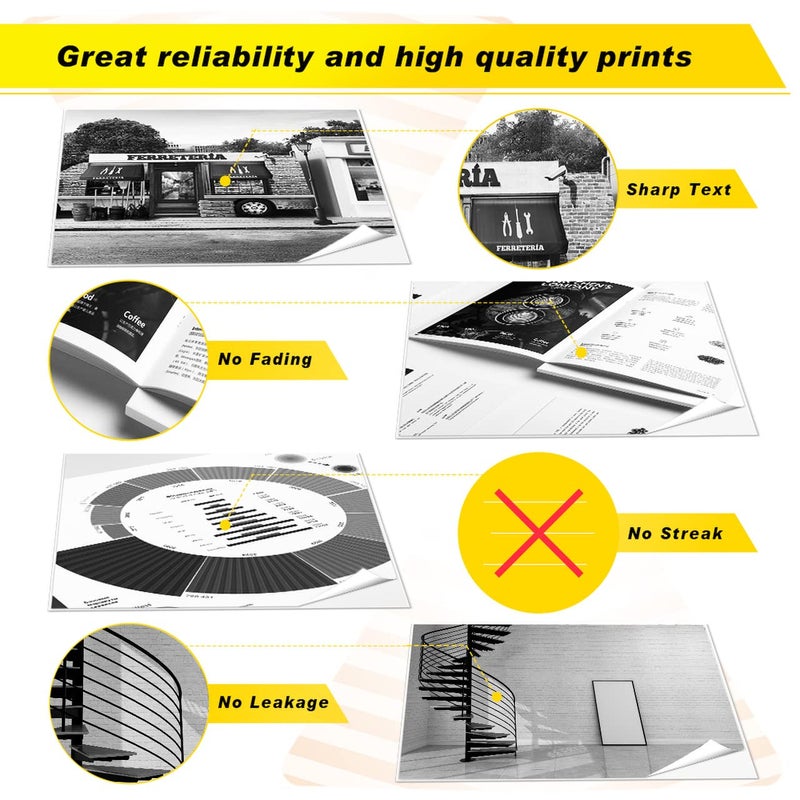 v4ink Compatible Toner Replacement for Dell 1250 810WH (2-Pack Black) Toner Cartridge High Yield for Dell 1250c Dell C1760nw 1350cnw 1355cn 1355cnw C1765nf C1765nfw Printer - Image 4